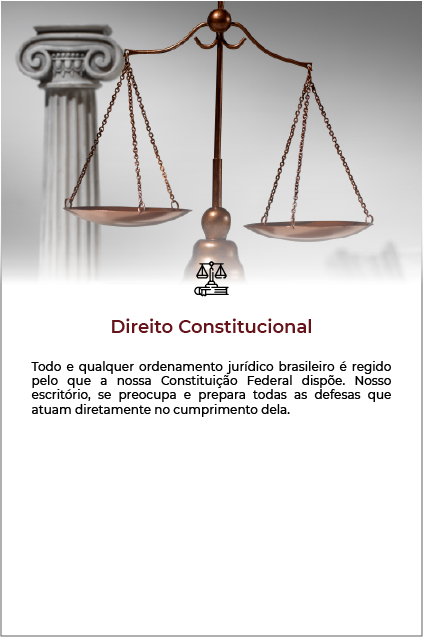 Card de título direito constitucional, nele tem a descrição sobre direito constitucional